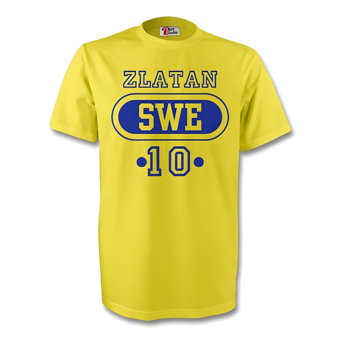 Zlatan Ibrahimovic Sweden Swe T-shirt (yellow) - Kids_0
