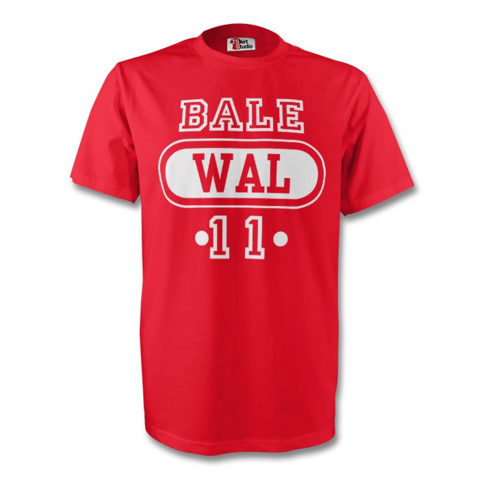 Gareth Bale Wales Wal T-shirt (red) - Kids_0