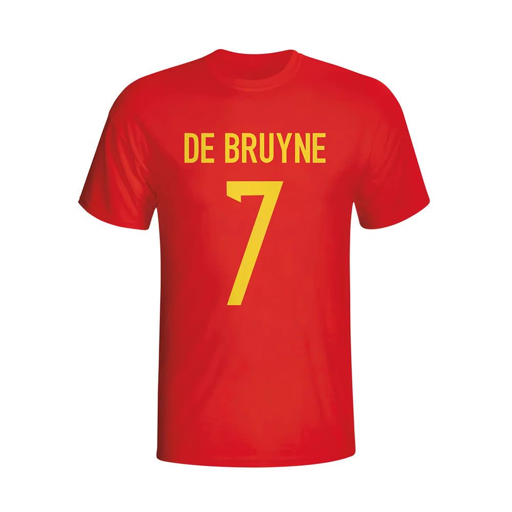 Kevin De Bruyne Belgium Hero T-shirt (red)_1