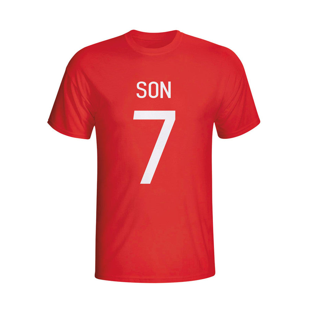 Son Heung-min South Korea Hero T-shirt (red) - Kids_1