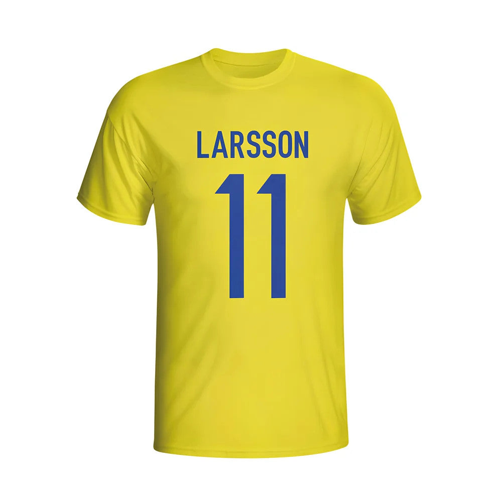 Henrik Larsson Sweden Hero T-shirt (yellow) - Kids_0