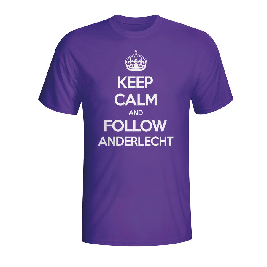 Keep Calm And Follow Anderlecht T-shirt (purple)_0