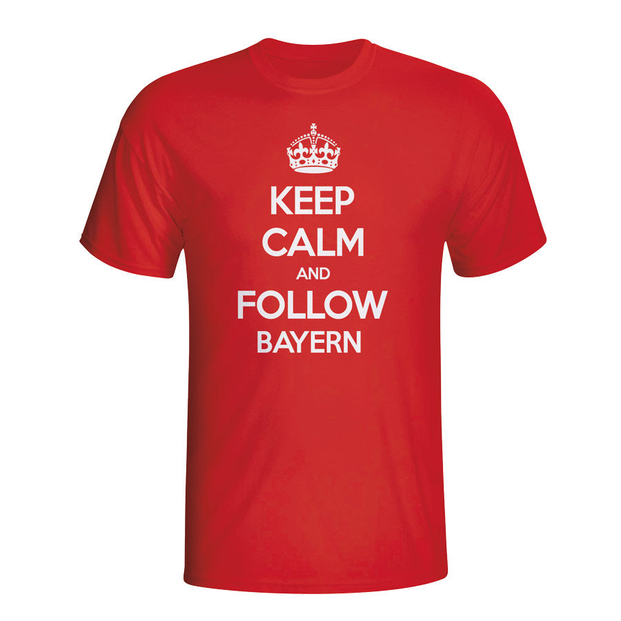 Keep Calm And Follow Bayern Munich T-shirt (red)_1