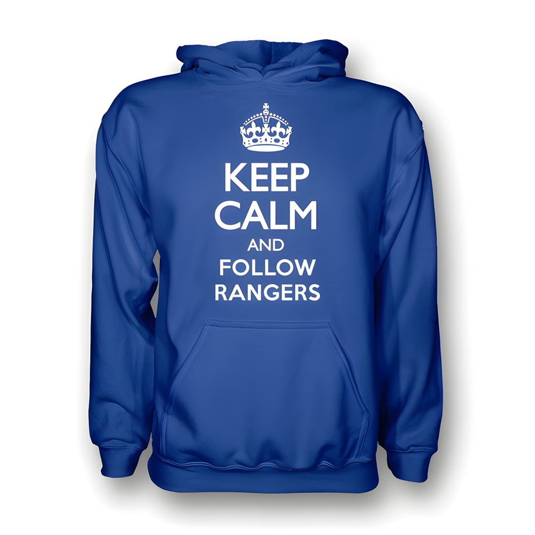 Keep Calm And Follow Rangers Hoody (blue) - Kids_0