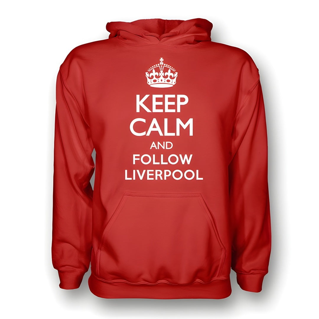Keep Calm And Follow Liverpool Hoody (red) - Kids_1