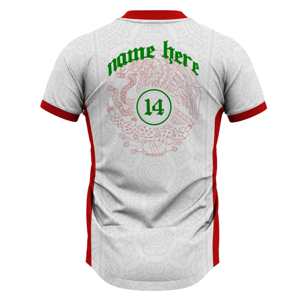 Mexico Aguila Supporter Jersey (White) Kids Short Sleeve_1