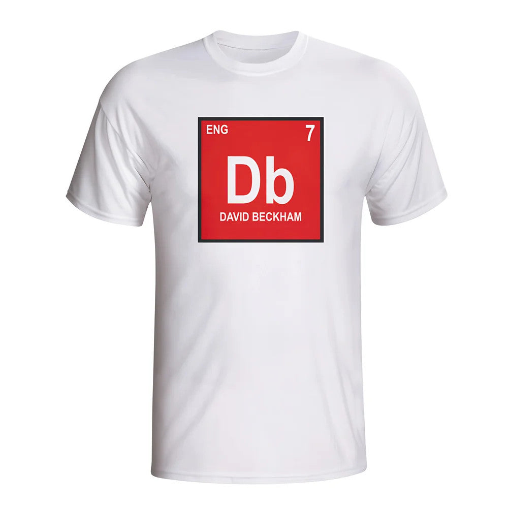 David Beckham England Periodic Table T-shirt (white) - Kids_0