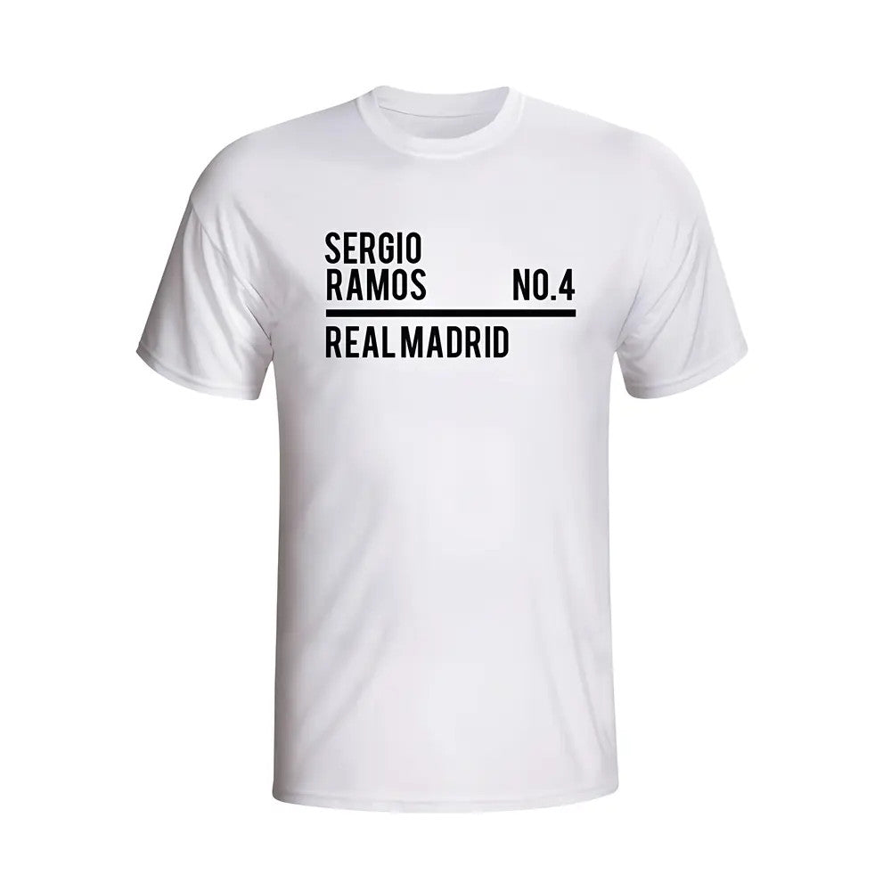 Sergio Ramos Real Madrid Squad T-shirt (white) - Kids_1