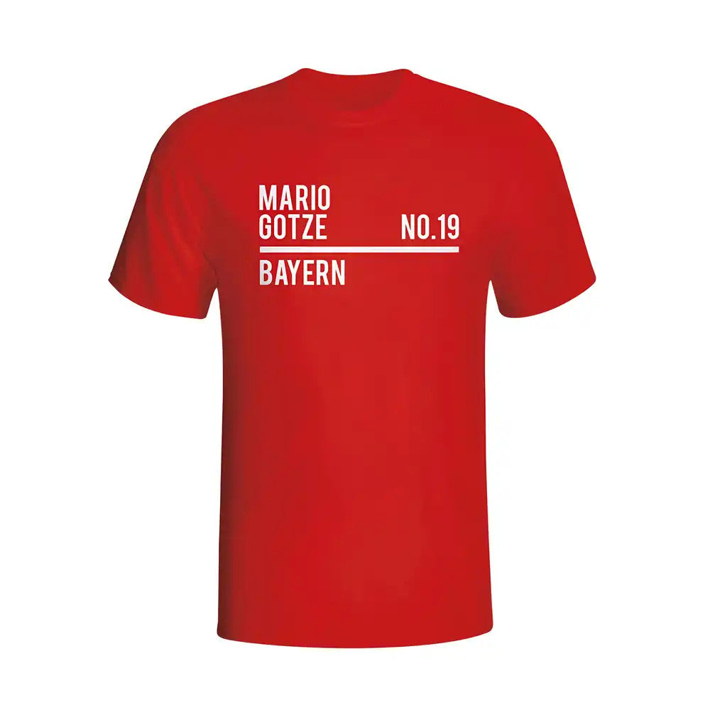 Mario Gotze Bayern Munich Squad T-shirt (red)_1