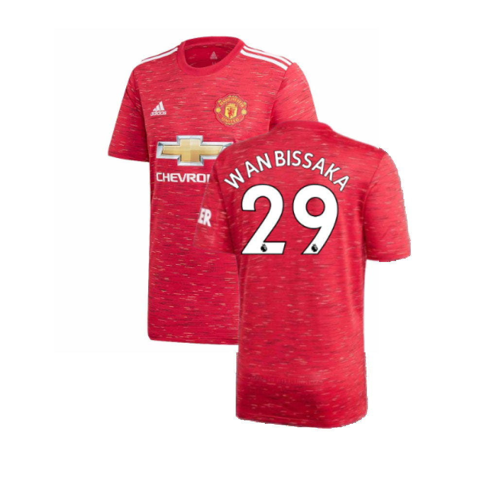 2020-2021 Man Utd Adidas Home Football Shirt (WAN BISSAKA 29)_0