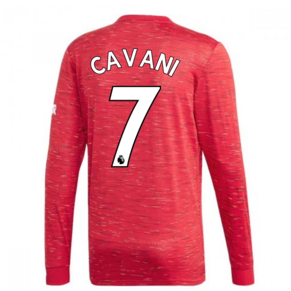 2020-2021 Man Utd Adidas Home Long Sleeve Shirt (CAVANI 7)_0