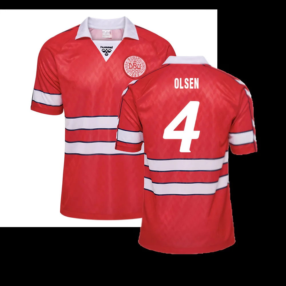 1988 Denmark Home Retro Shirt (Olsen 4)_0