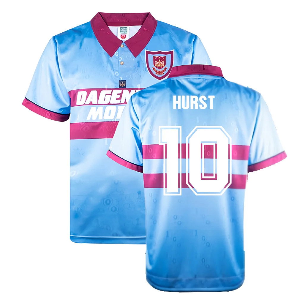 1995-1996 West Ham Away Retro Shirt (HURST 10)_0