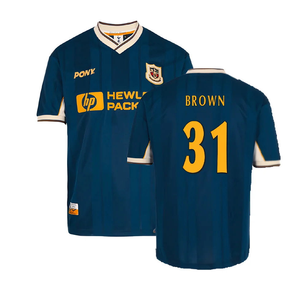 1997-1999 Tottenham Away Pony Reissue Shirt (Brown 31)_0