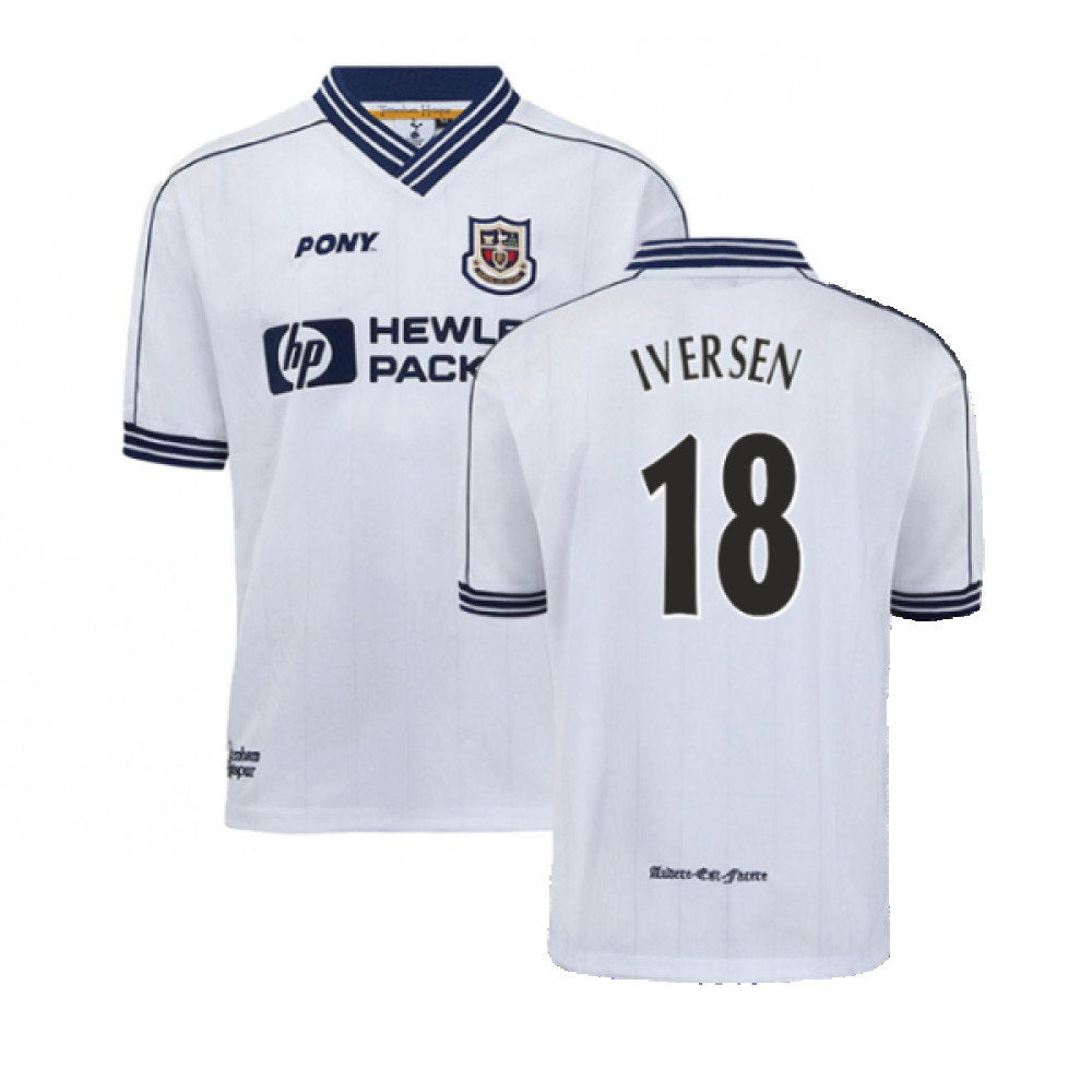 1997-1999 Tottenham Home Pony Retro Shirt (Iversen 18)_0