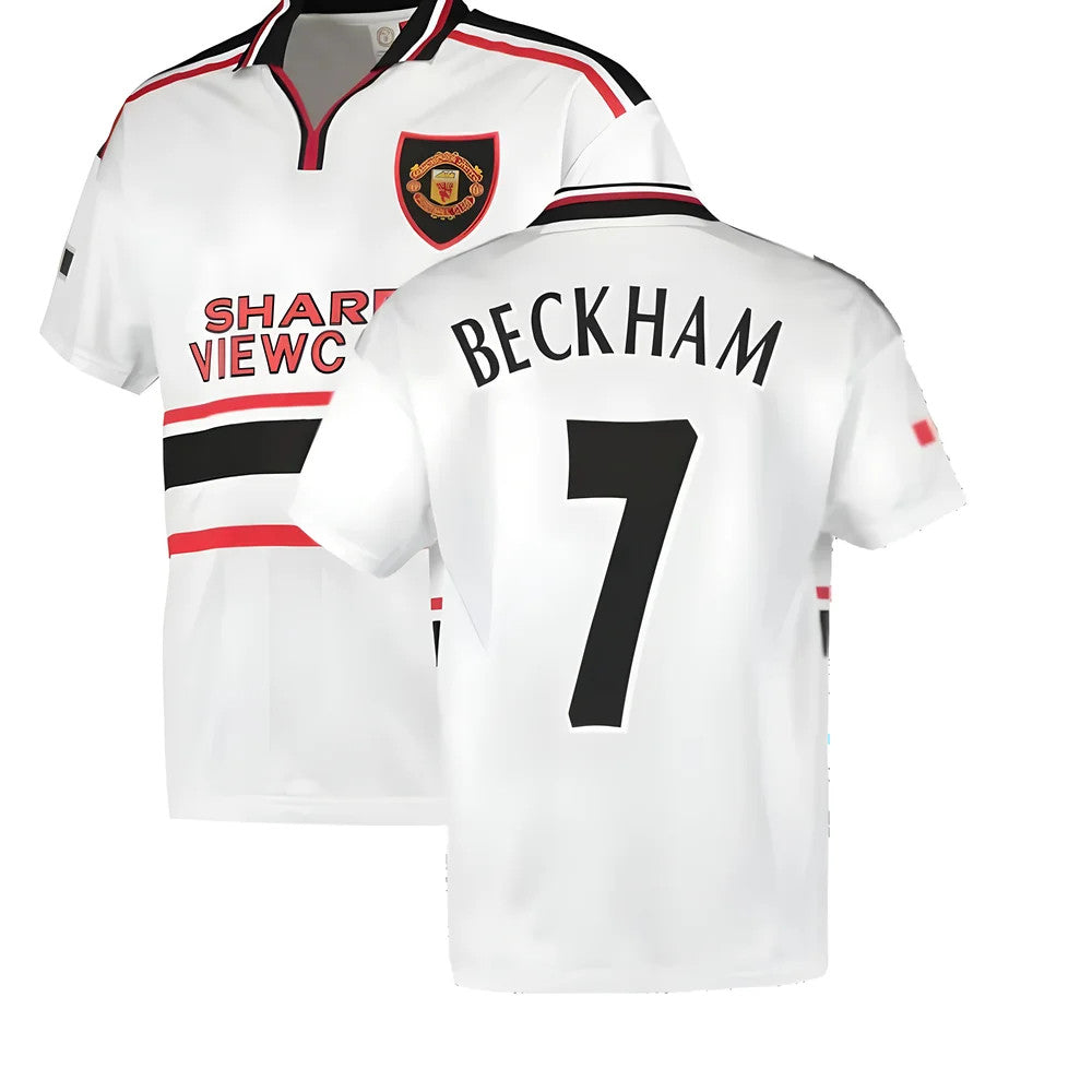 1999 Manchester United Away Football Shirt (BECKHAM 7)_0