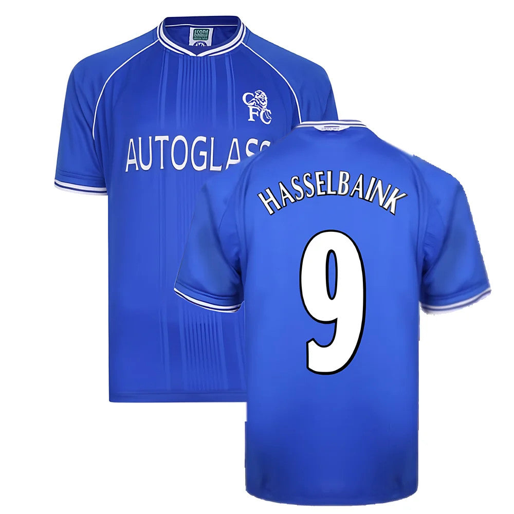 2000-2001 Chelsea Home Shirt (Hasselbaink 9)_0
