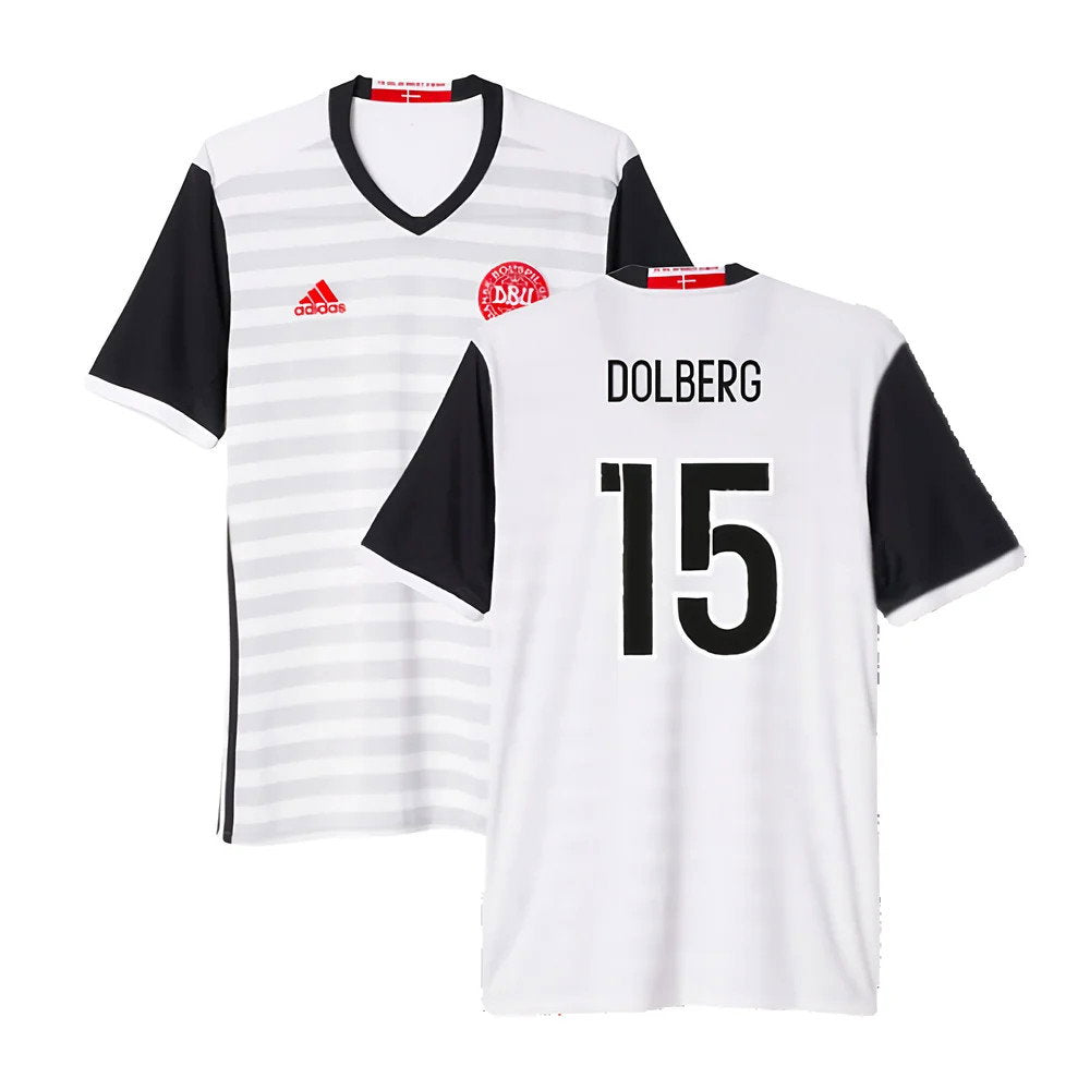 2015-2016 Denmark Away Shirt (Dolberg 15)_0