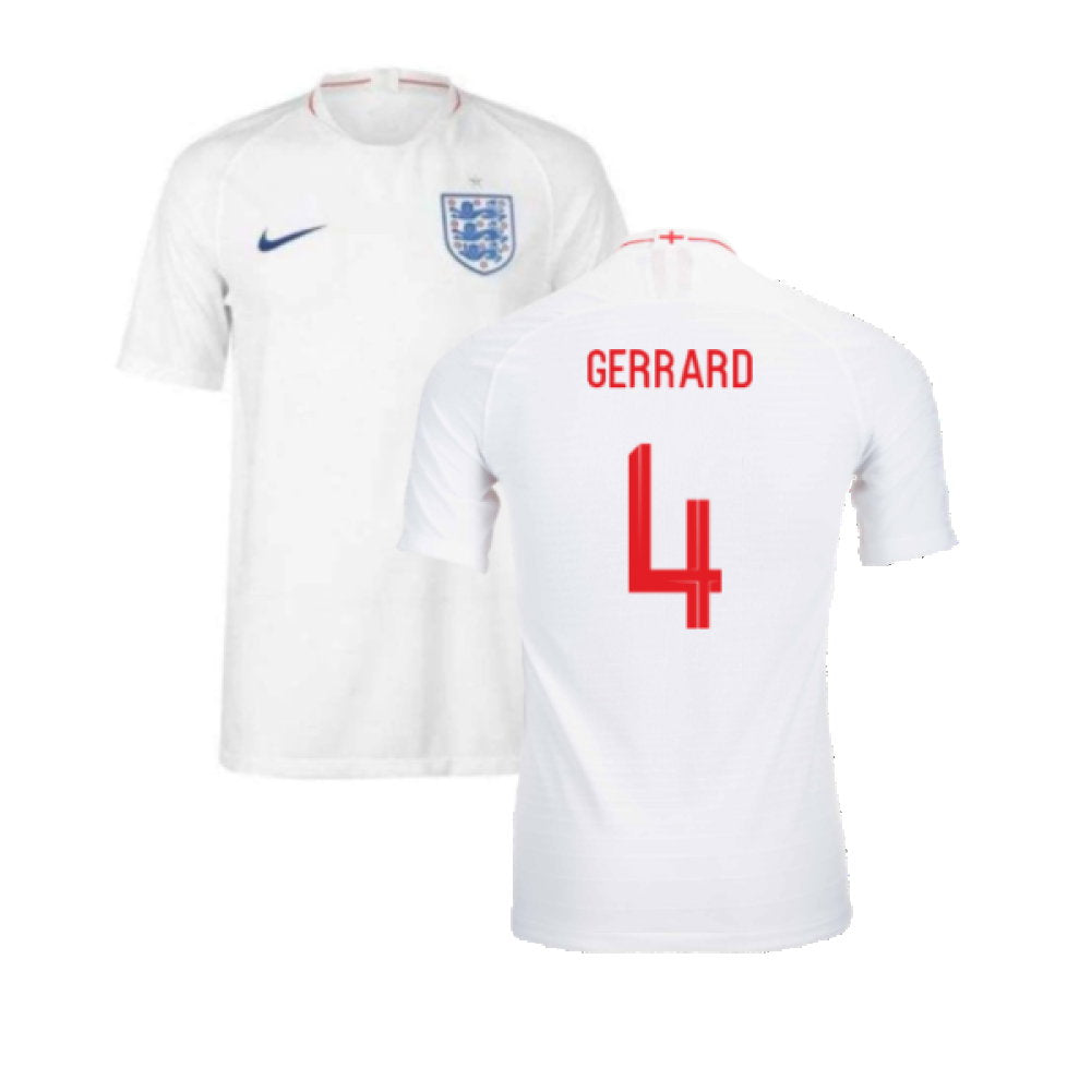 2018-2019 England Authentic Home Shirt (Gerrard 4)_0