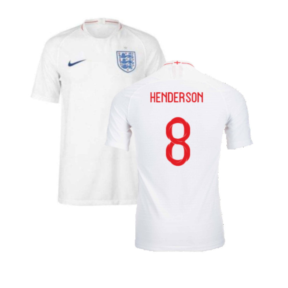 2018-2019 England Authentic Home Shirt (Henderson 8)_0