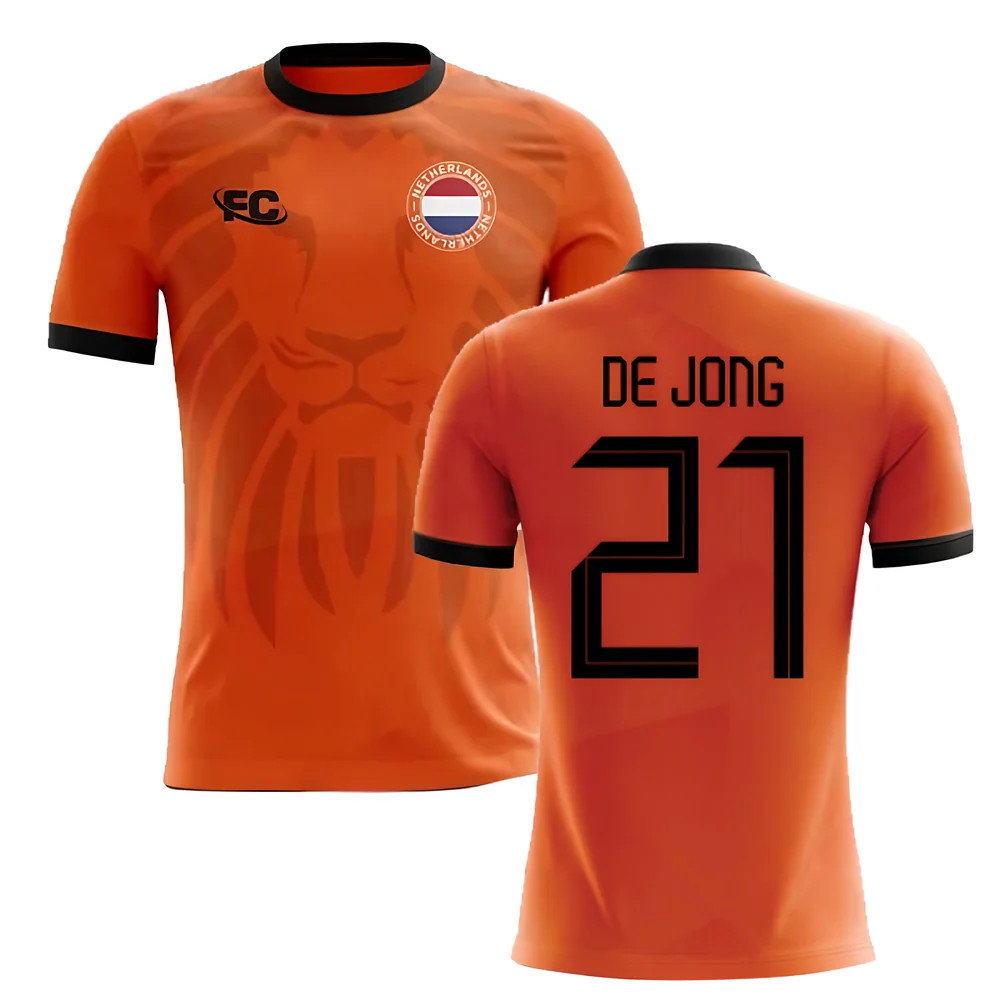 2018-2019 Holland Fans Culture Home Concept Shirt (DE JONG 21) - Kids_0