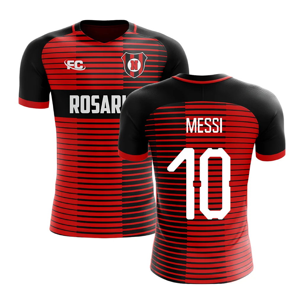 2018-2019 Newells Old Boys Fans Culture Home Concept Shirt (Messi 10) - Adult Long Sleeve_0