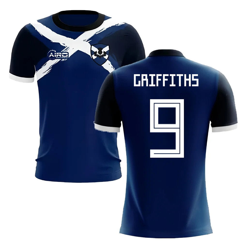 2025-2026 Scotland Flag Concept Football Shirt (Griffiths 9)_0