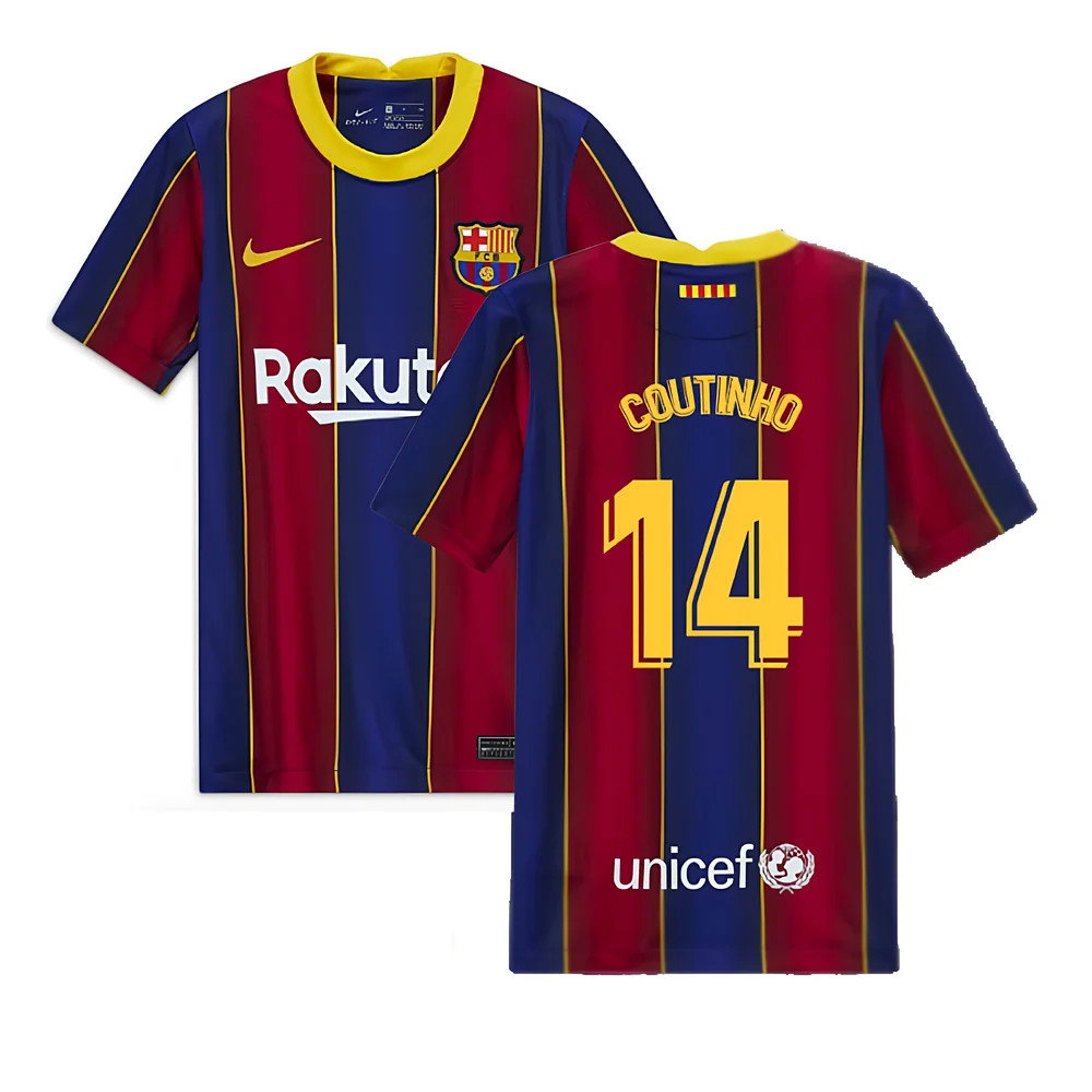 2020-2021 Barcelona Home Jersey (Kids) (COUTINHO 14)_0