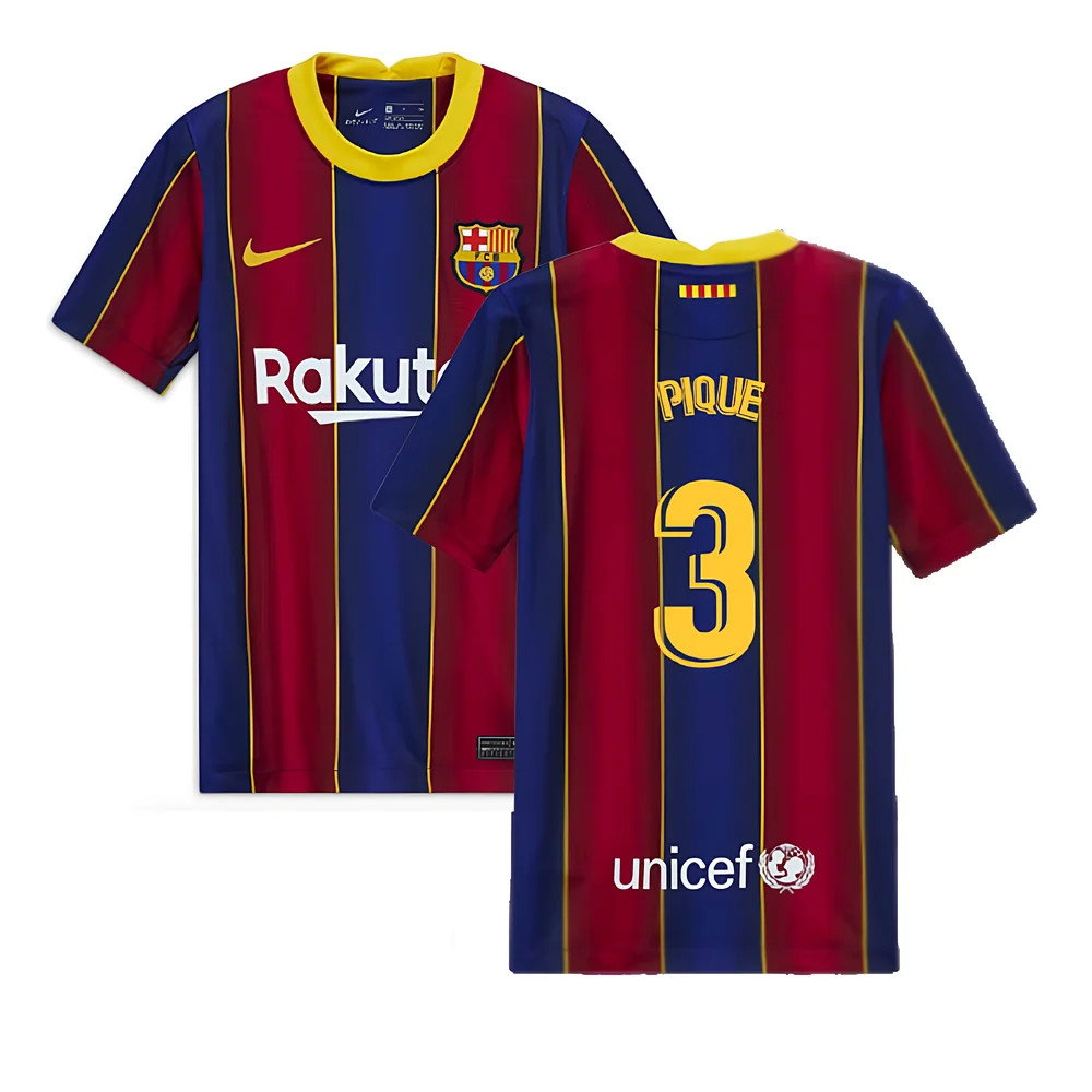 2020-2021 Barcelona Home Jersey (Kids) (PIQUE 3)_0