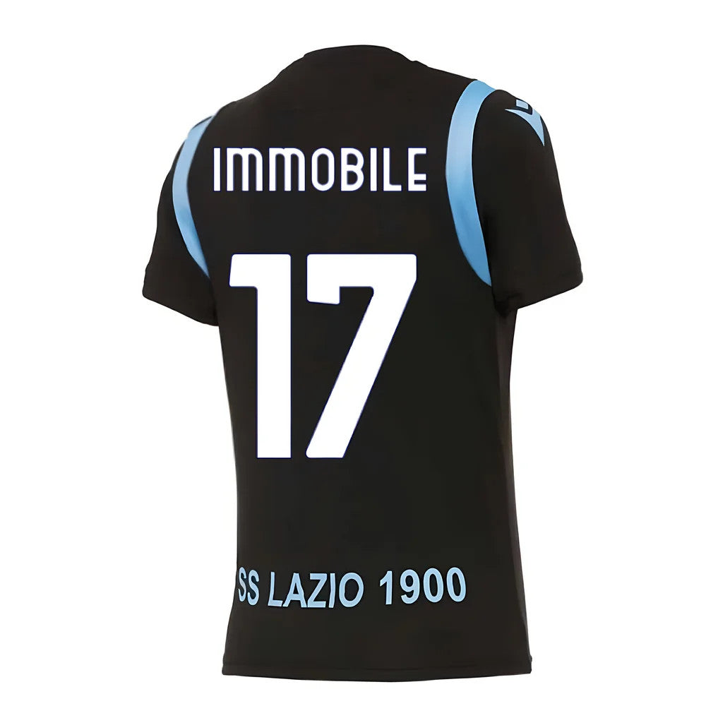 2020-2021 Lazio Pre-Match Training Shirt (Black) (Immobile 17)_0