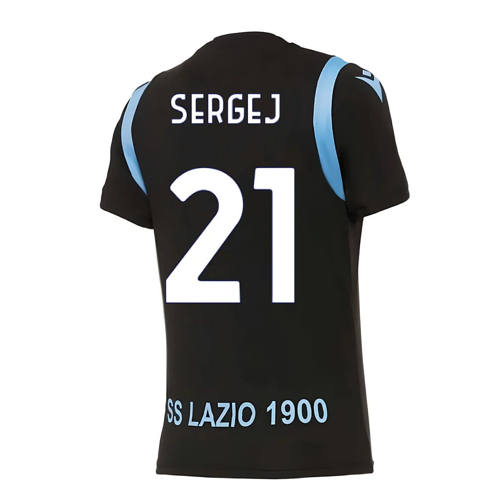 2020-2021 Lazio Pre-Match Training Shirt (Black) (SERGEJ 21)_0