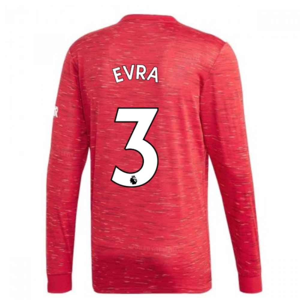 2020-2021 Man Utd Adidas Home Long Sleeve Shirt (EVRA 3)_0