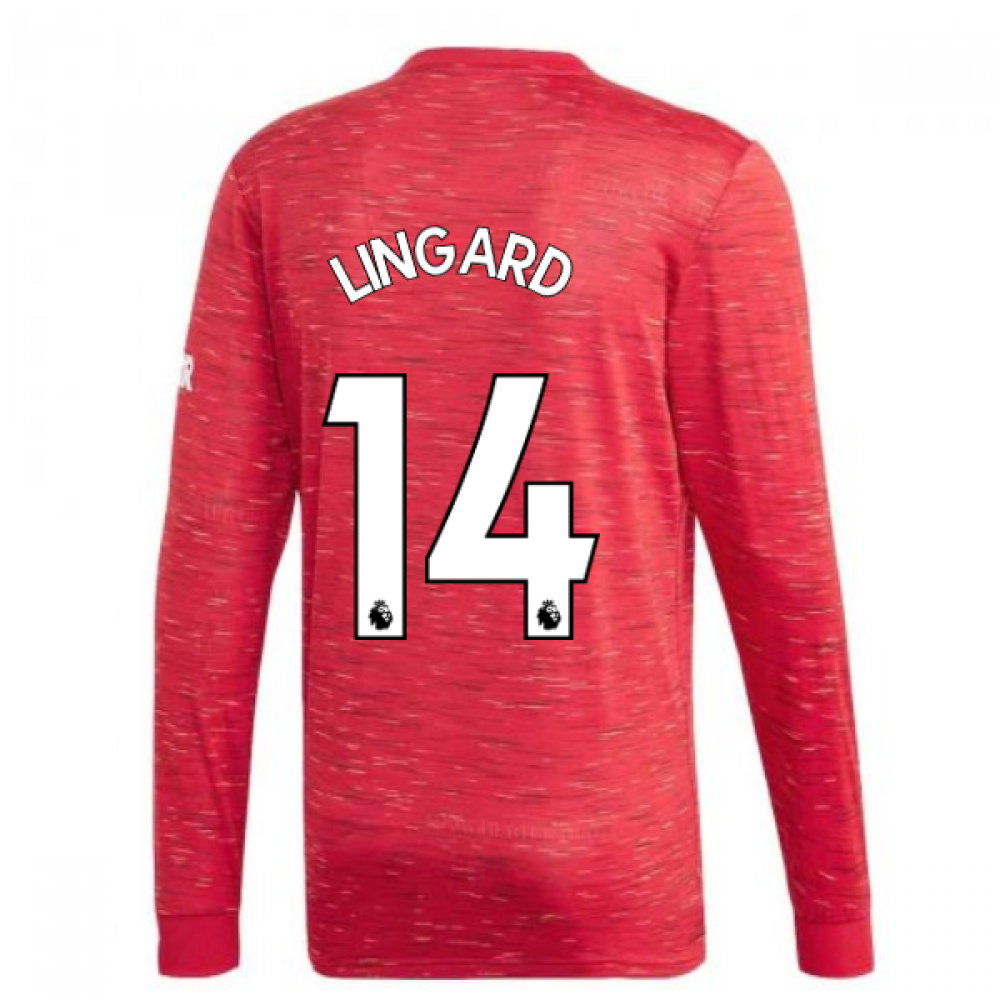 2020-2021 Man Utd Adidas Home Long Sleeve Shirt (LINGARD 14)_0