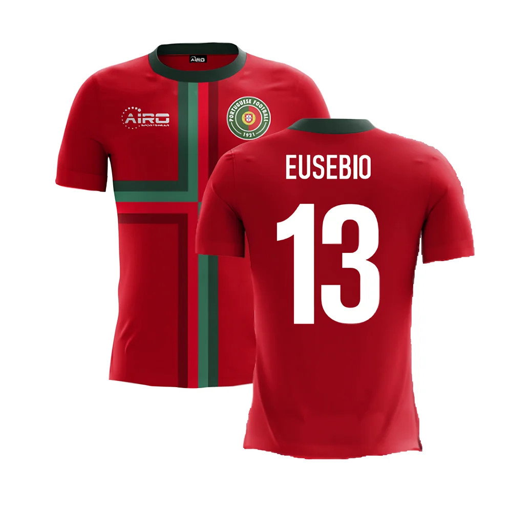 2025-2026 Portugal Airo Concept Home Shirt (Eusebio 13)_0