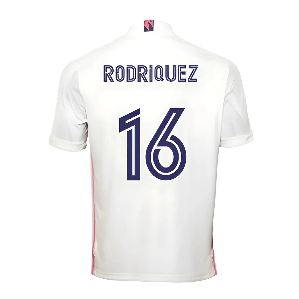 2020-2021 Real Madrid Adidas Home Football Shirt (RODRIGUEZ 16)_0