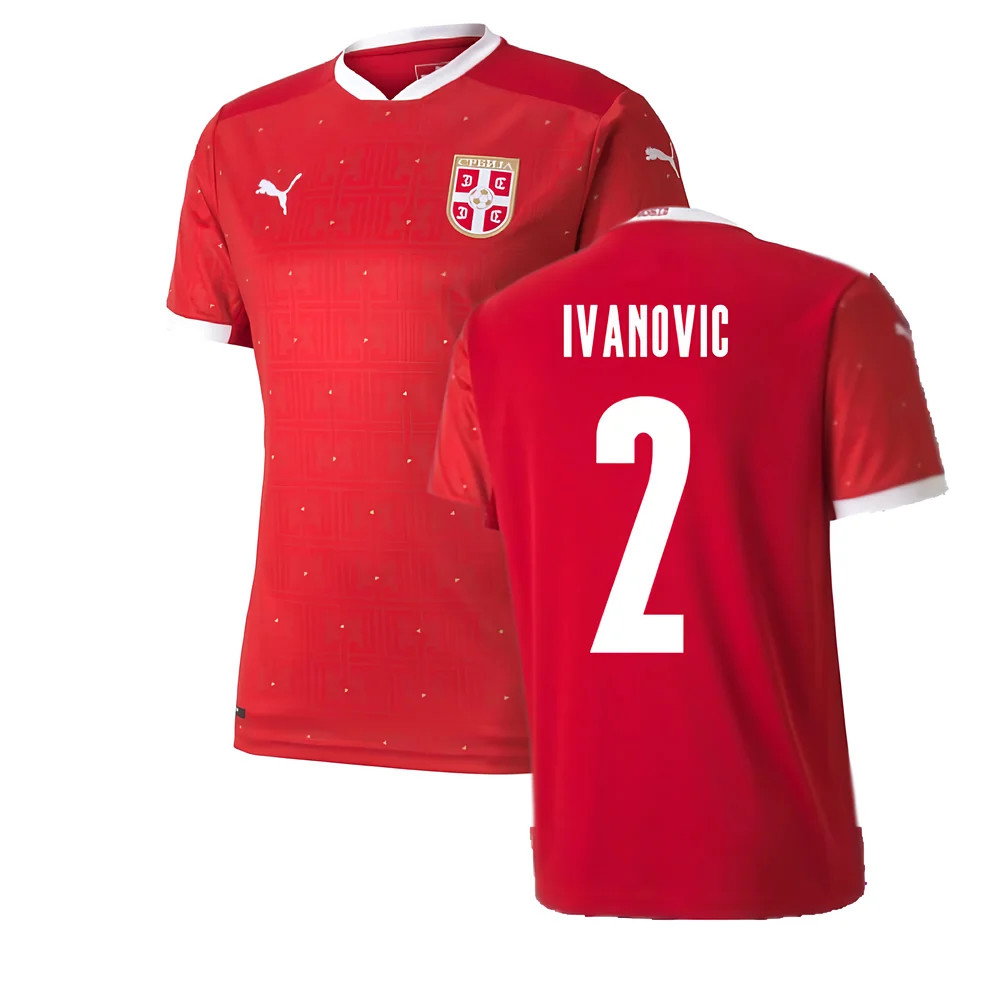 2020-2021 Serbia Home Puma Football Shirt (IVANOVIC 2)_0