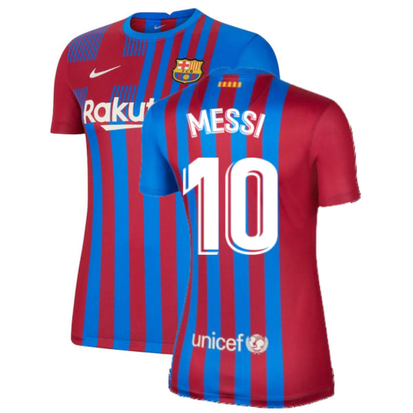 2021-2022 Barcelona Womens Home Shirt (MESSI 10)_0