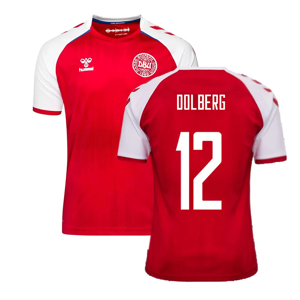 2021-2022 Denmark Home Shirt (DOLBERG 12)_0