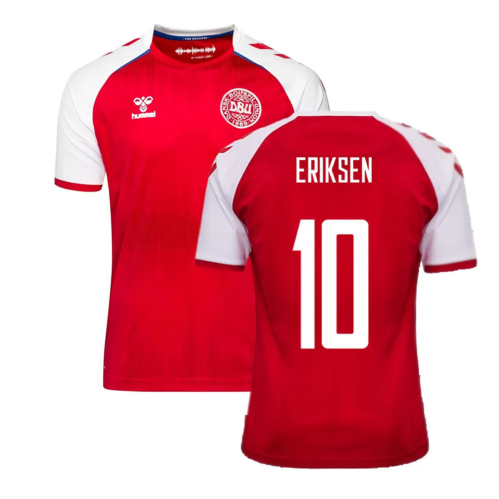 2021-2022 Denmark Home Shirt (Eriksen 10)_0
