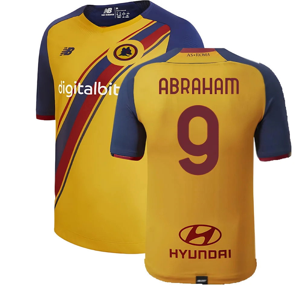 2021-2022 Roma Third Shirt (ABRAHAM 9)_0