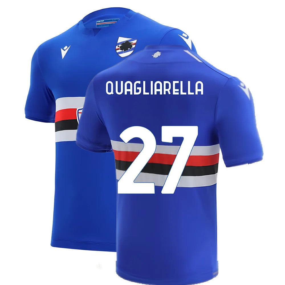2021-2022 Sampdoria Replica Home Shirt (QUAGLIARELLA 27)_0