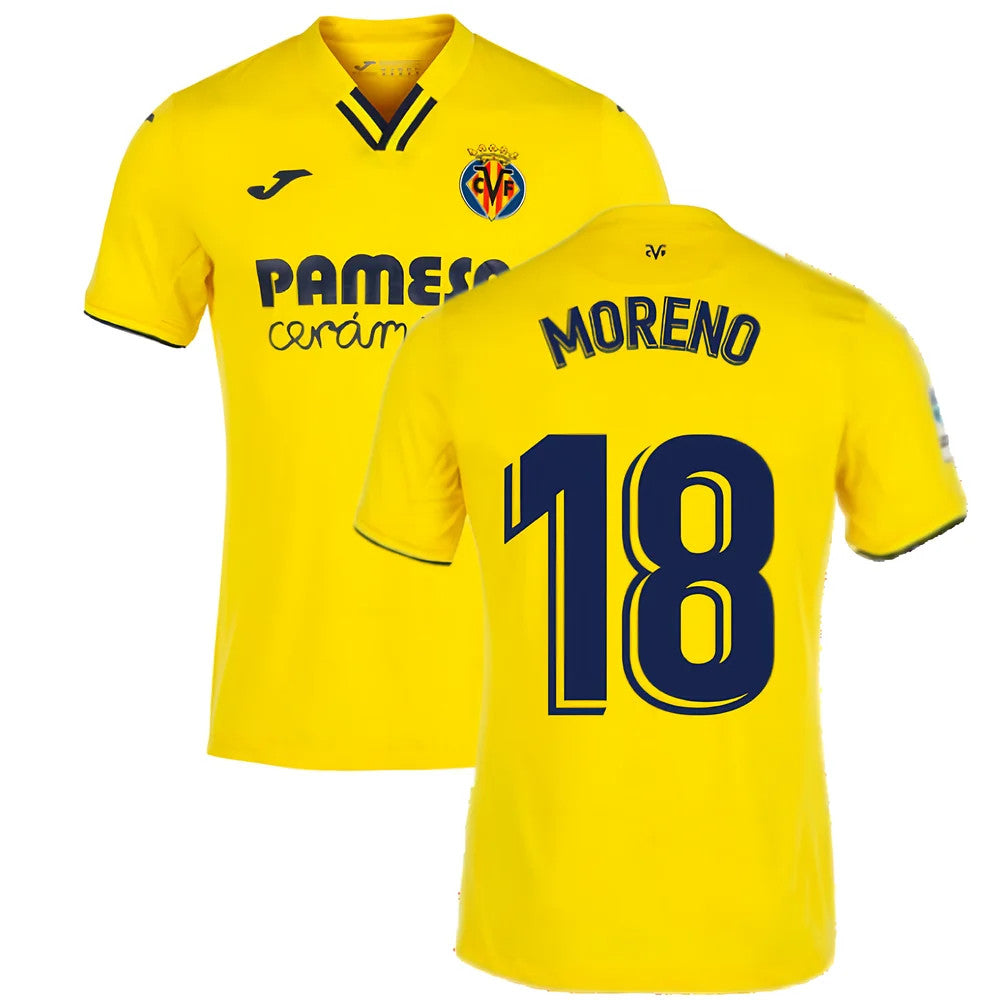 2021-2022 Villarreal Home Shirt (MORENO 18)_0