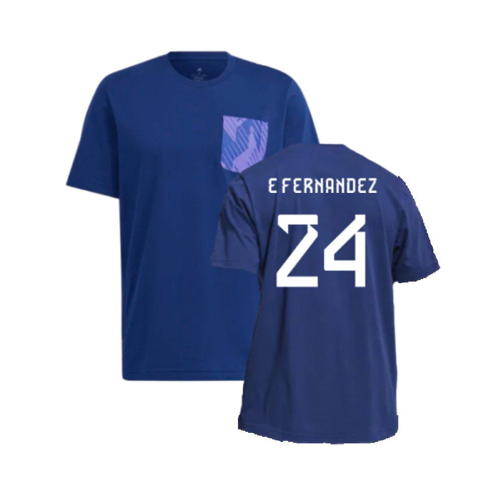 2022-2023 Argentina DNA Graphic Tee (Night Indigo) (E FERNANDEZ 24)_0