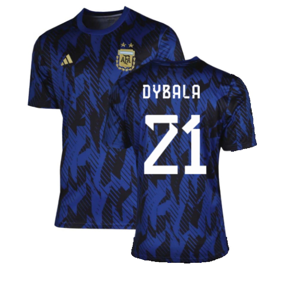 2022-2023 Argentina Pre-Match Shirt (Blue) (DYBALA 21)_0