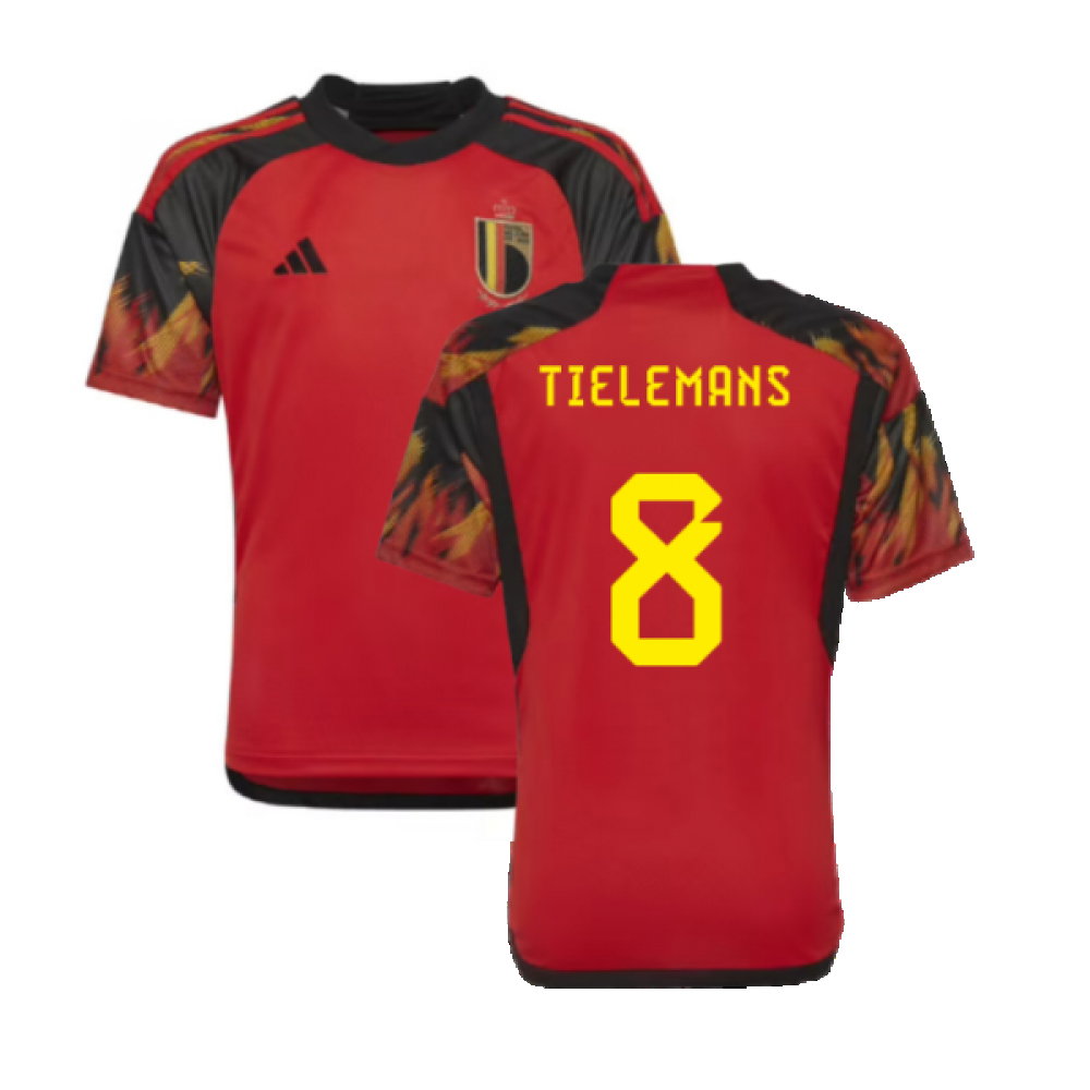 2022-2023 Belgium Home Shirt (Kids) (Tielemans 8)_0