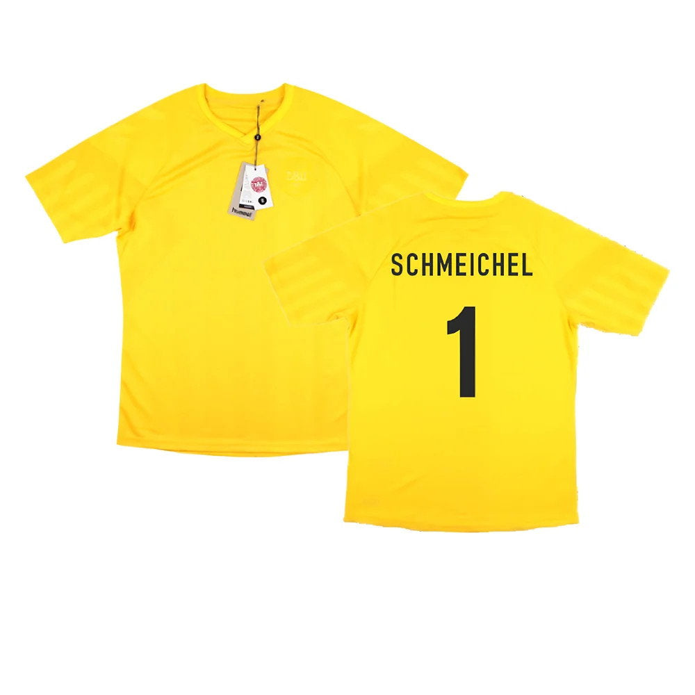 2022-2023 Denmark Away Goalkeeper Jersey (Yellow) (Schmeichel 1)_0