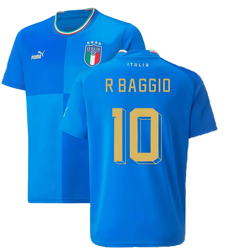 2022-2023 Italy Home Shirt (Kids) (R BAGGIO 10)_0
