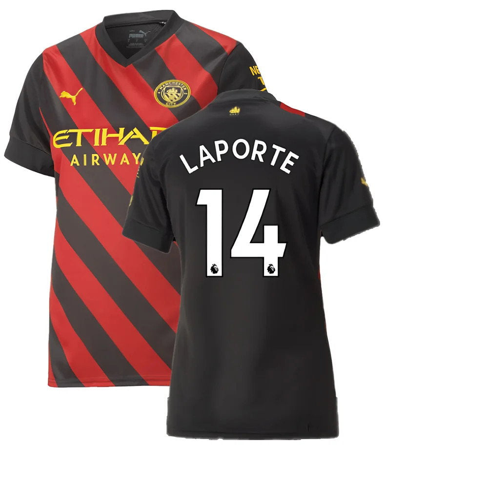 2022-2023 Man City Away Shirt (Ladies) (LAPORTE 14)_0