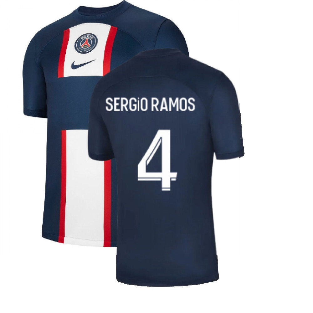 2022-2023 PSG Home Shirt (no sponsor) (SERGIO RAMOS 4)_0