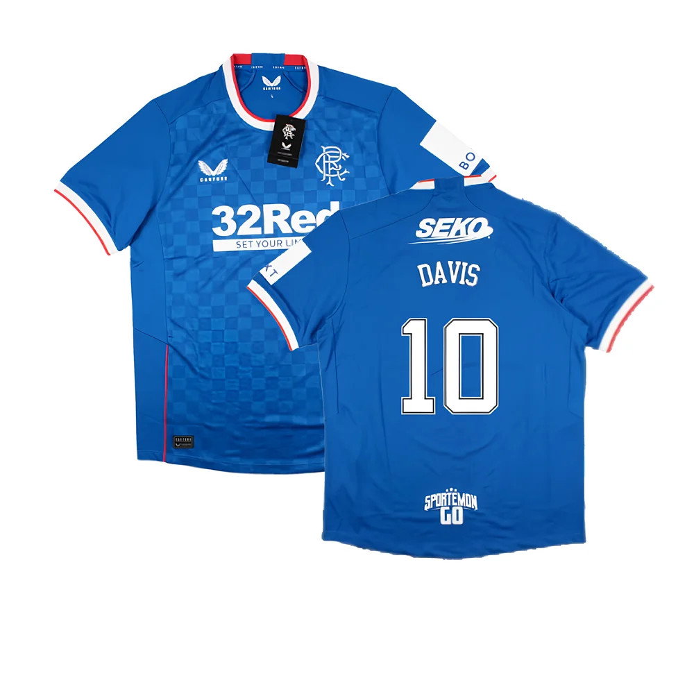 2022-2023 Rangers Home Pro Jersey (DAVIS 10)_0